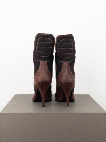 Jean Paul Gaultier AW08 Lace-Up Sports Heel Boots