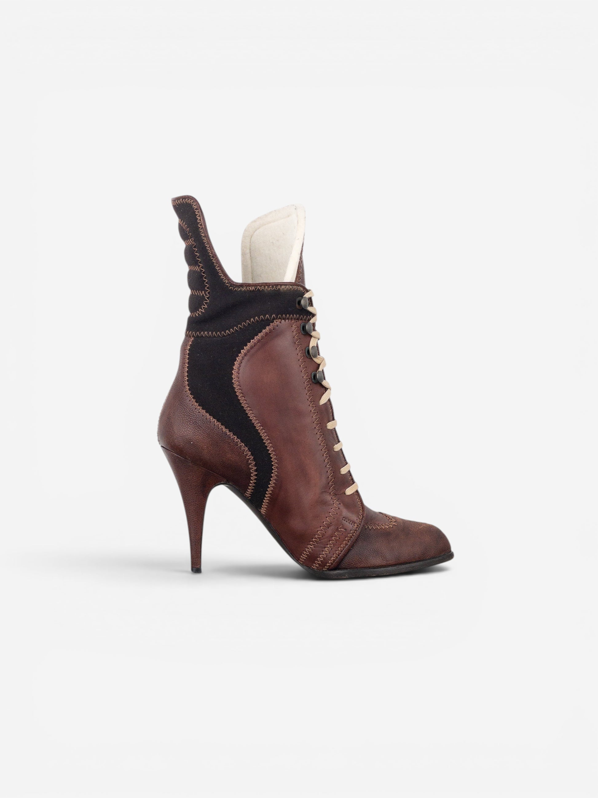 Jean Paul Gaultier AW08 Lace-Up Sports Heel Boots – photo 4