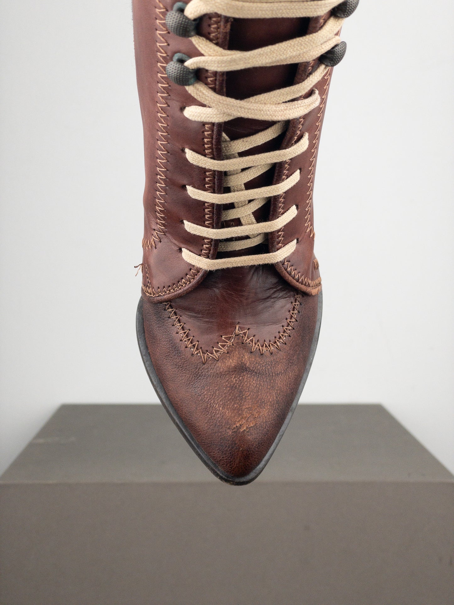 Jean Paul Gaultier AW08 Lace-Up Sports Heel Boots
