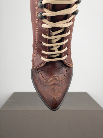 Jean Paul Gaultier AW08 Lace-Up Sports Heel Boots