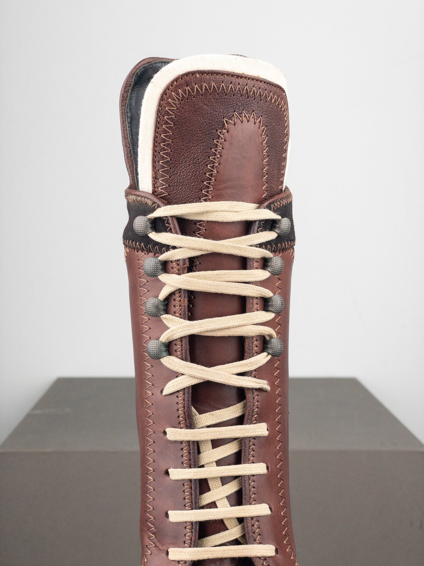 Jean Paul Gaultier AW08 Lace-Up Sports Heel Boots