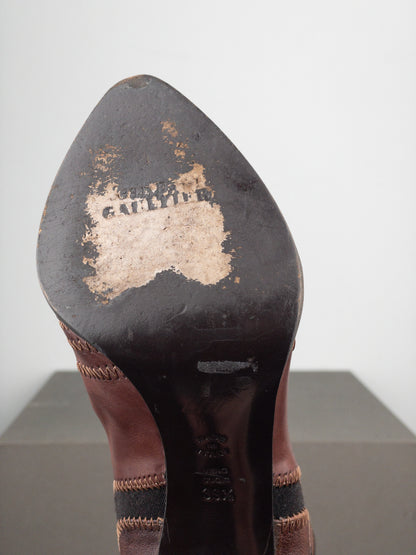 Jean Paul Gaultier AW08 Lace-Up Sports Heel Boots