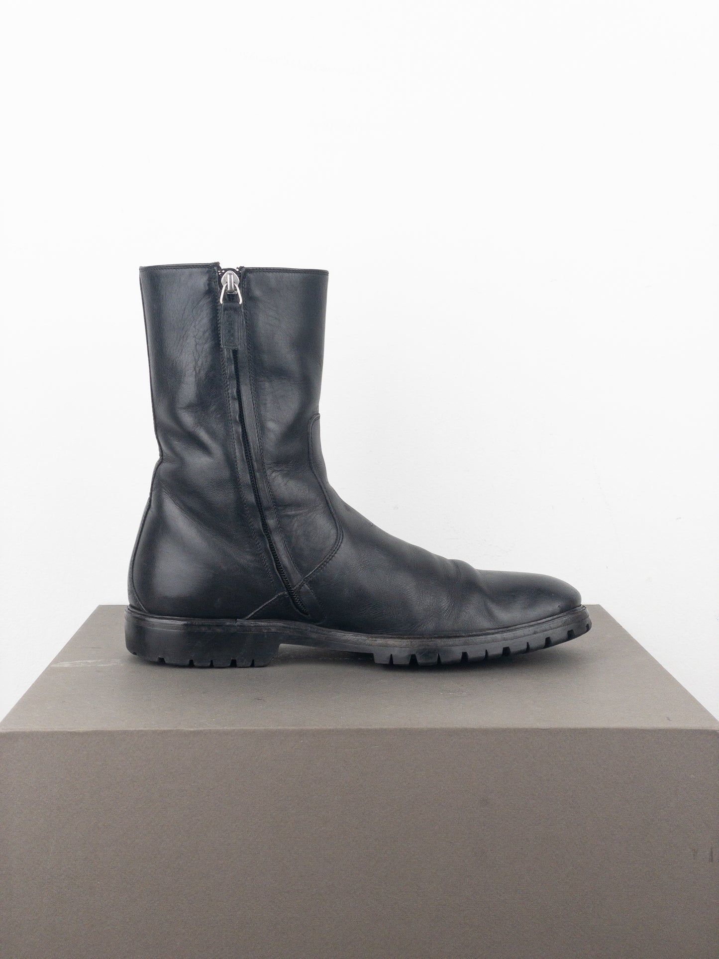 Gucci by Tom Ford 2000s Lug Sole Moto Biker Boots