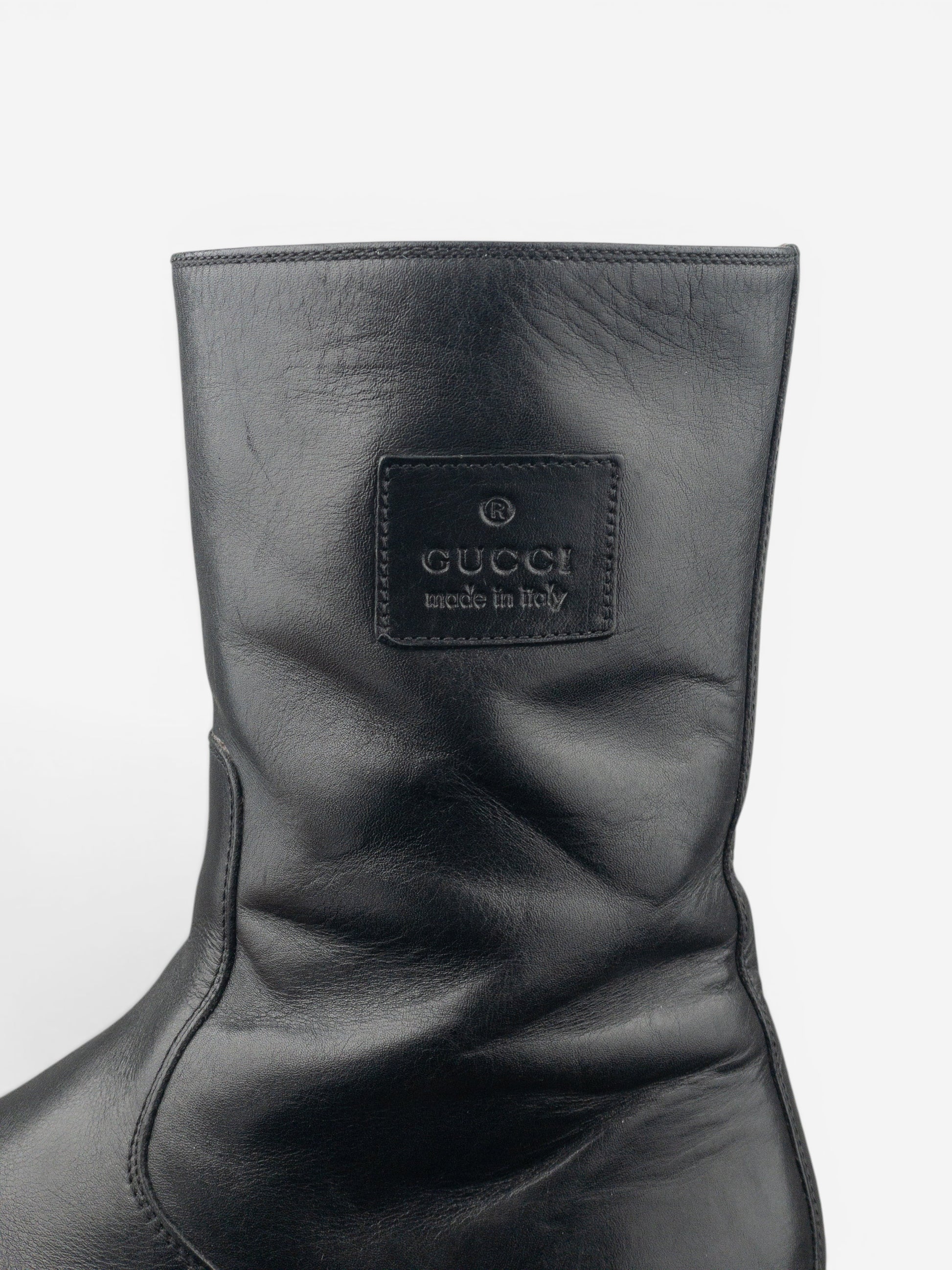 Gucci by Tom Ford 2000s Lug Sole Moto Biker Boots – photo 8