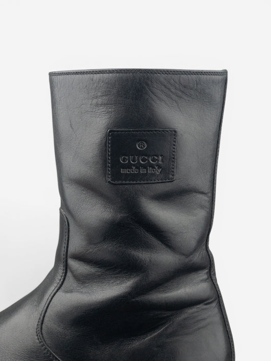 Gucci by Tom Ford 2000s Lug Sole Moto Biker Boots – photo 8
