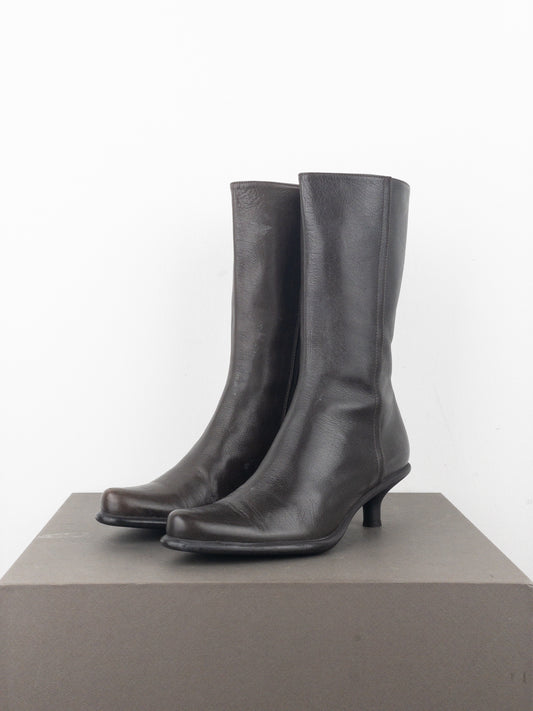 Miu Miu 2000s Kitten-Heel Western Boots