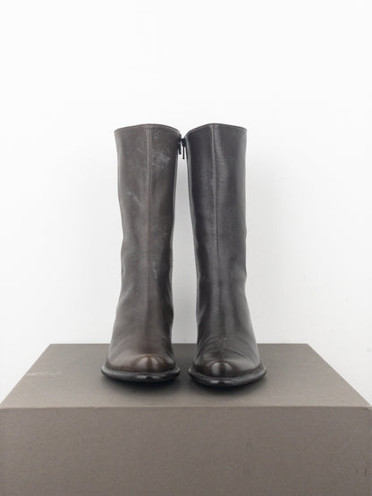 Miu Miu 2000s Kitten-Heel Western Boots