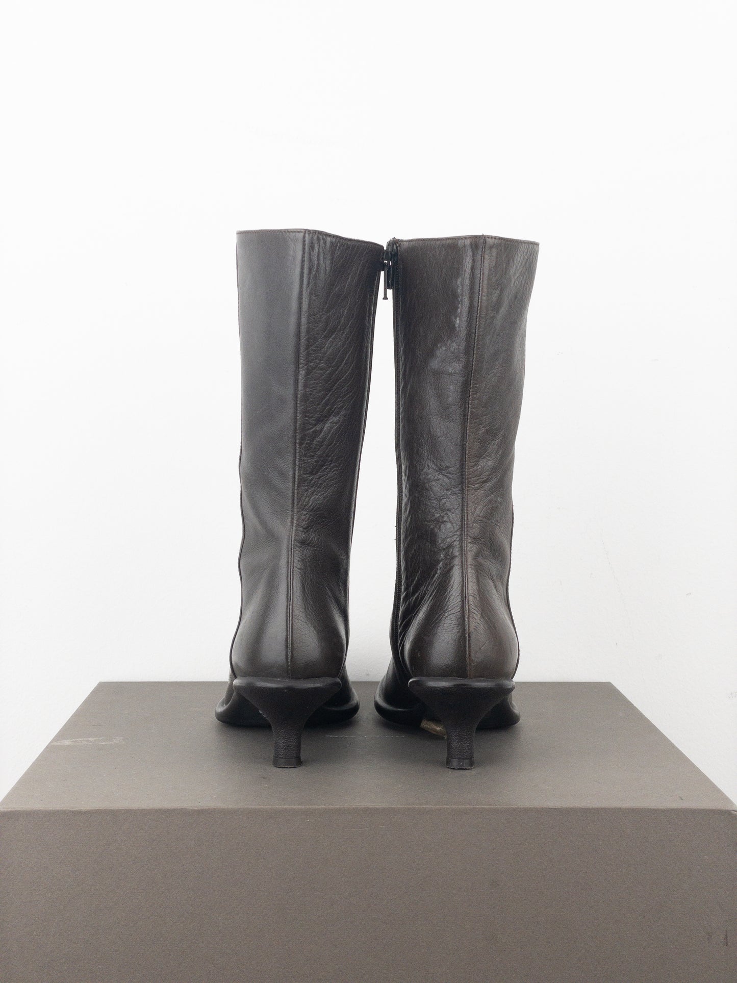 Miu Miu 2000s Kitten-Heel Western Boots