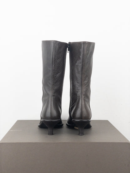 Miu Miu 2000s Kitten-Heel Western Boots