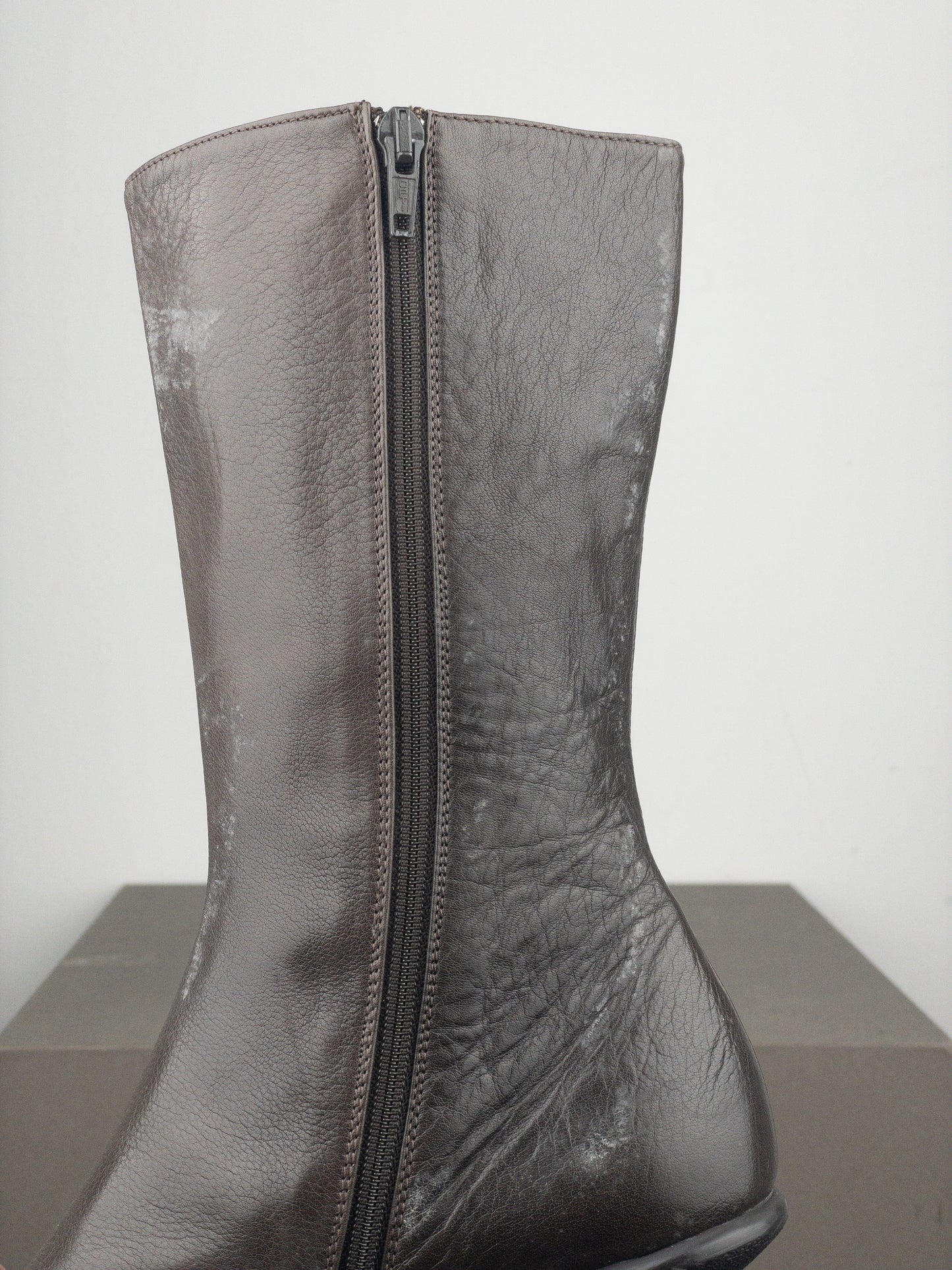 Miu Miu 2000s Kitten-Heel Western Boots