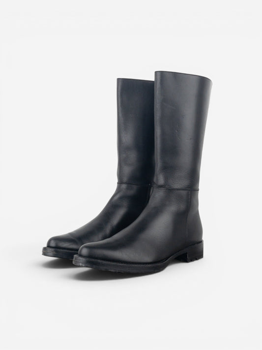 Miu Miu AW01 Pointed-Toe ‘Peco’ Biker Combat Boots
