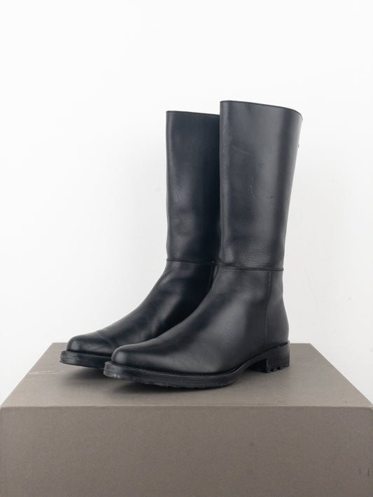 Miu Miu AW01 Pointed-Toe ‘Peco’ Biker Combat Boots