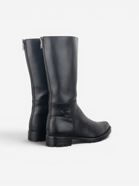 Miu Miu AW01 Pointed-Toe ‘Peco’ Biker Combat Boots – photo 2