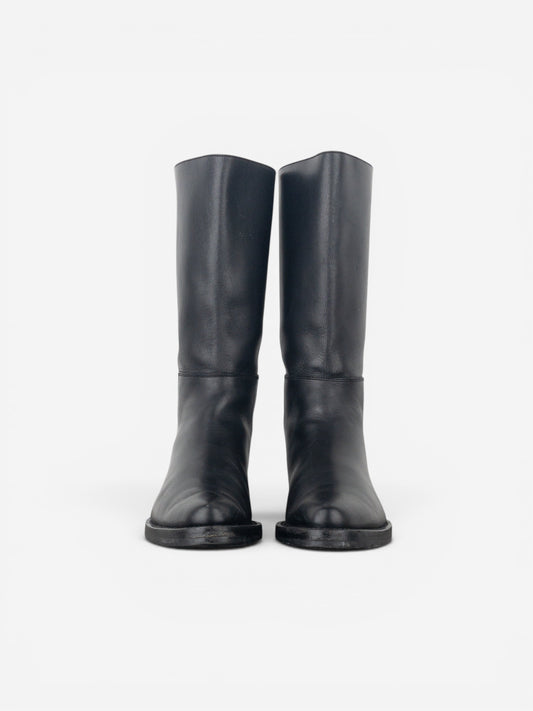 Miu Miu AW01 Pointed-Toe ‘Peco’ Biker Combat Boots – photo 5
