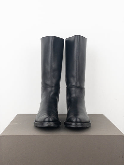 Miu Miu AW01 Pointed-Toe ‘Peco’ Biker Combat Boots