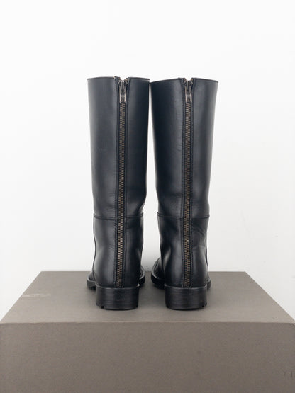 Miu Miu AW01 Pointed-Toe ‘Peco’ Biker Combat Boots