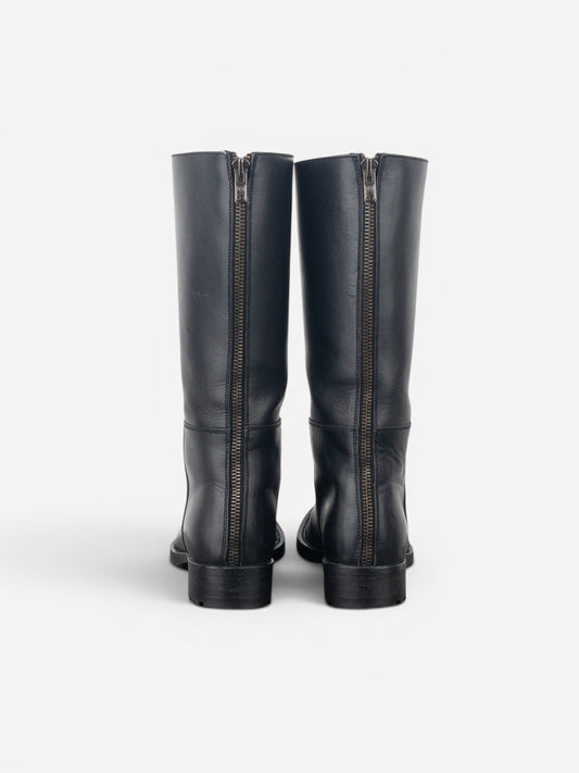 Miu Miu AW01 Pointed-Toe ‘Peco’ Biker Combat Boots – photo 6