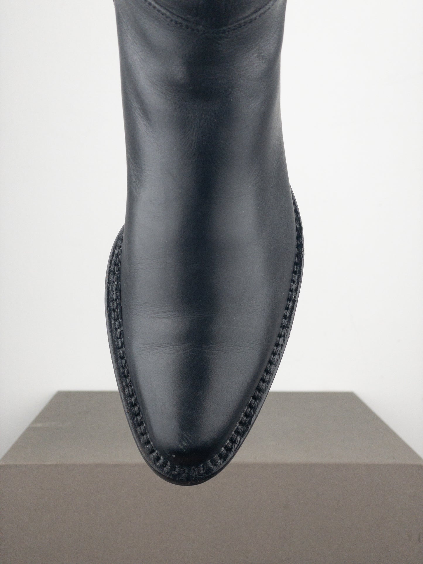 Miu Miu AW01 Pointed-Toe ‘Peco’ Biker Combat Boots