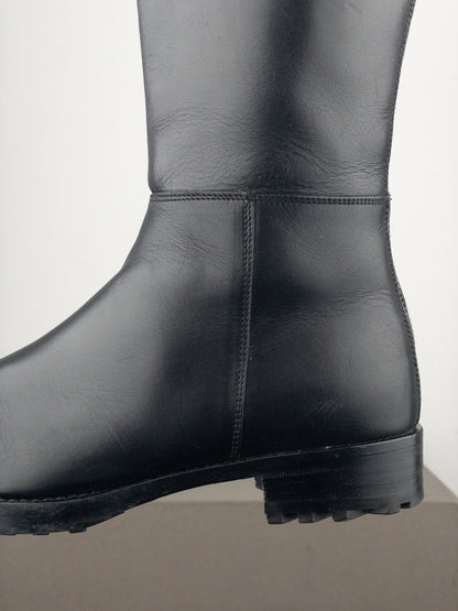 Miu Miu AW01 Pointed-Toe ‘Peco’ Biker Combat Boots