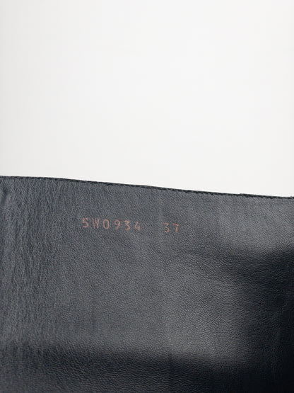 Miu Miu AW01 Pointed-Toe ‘Peco’ Biker Combat Boots