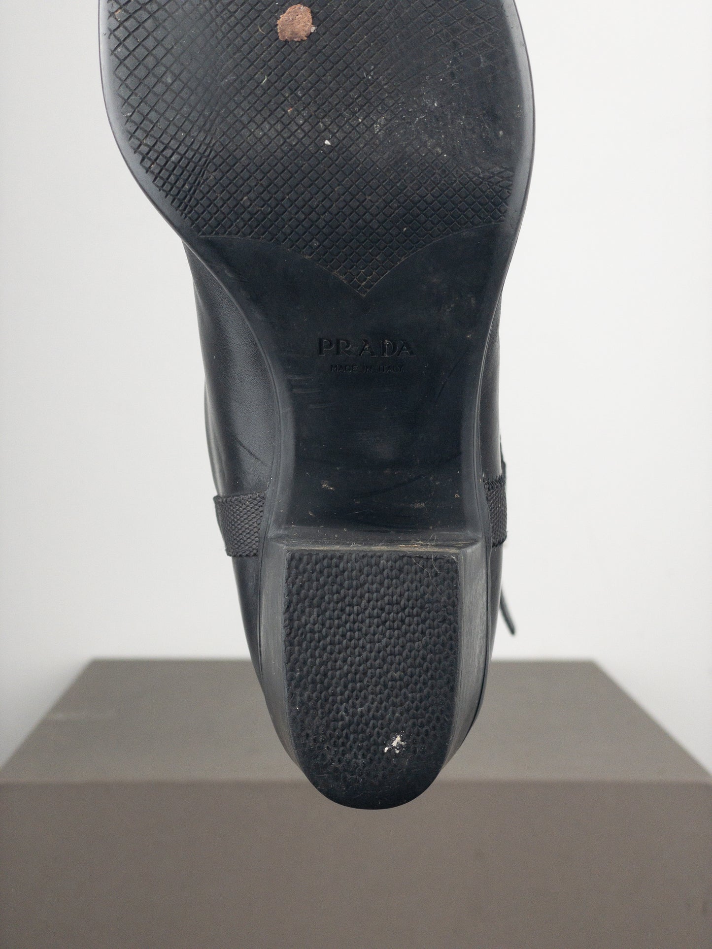 Prada 2000s Knee-High Hybrid Buckle Sports Cowboy Boots