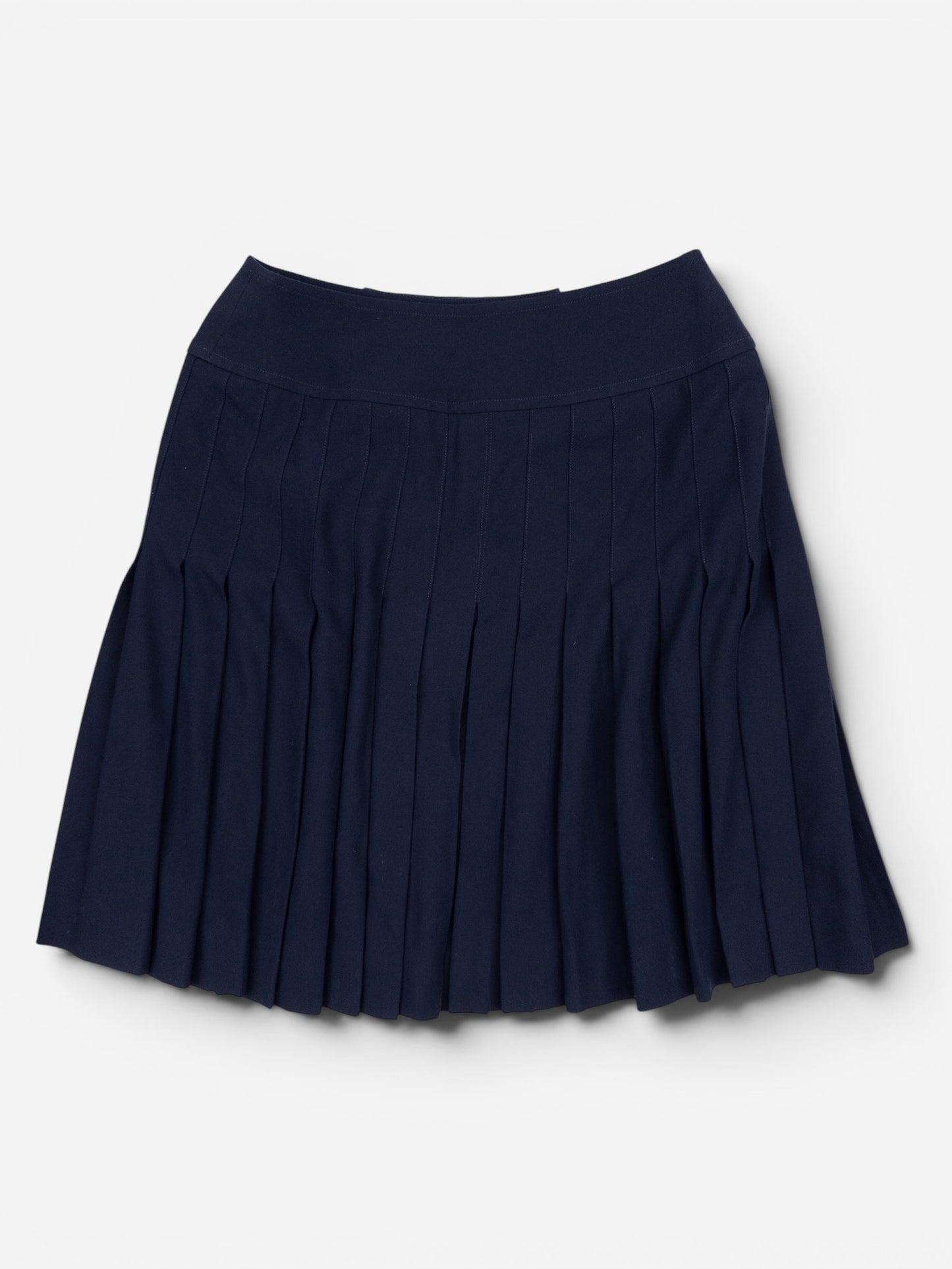 Chanel by Karl Lagerfeld SS94 Pleated Button Mini Skirt