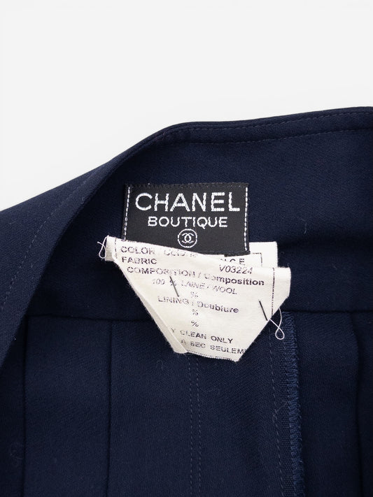 Chanel by Karl Lagerfeld SS94 Pleated Button Mini Skirt – photo 4