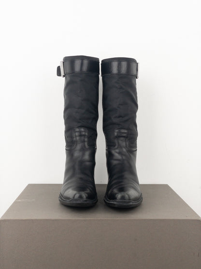 Prada 2000s Hybrid Buckle Cowboy Boots