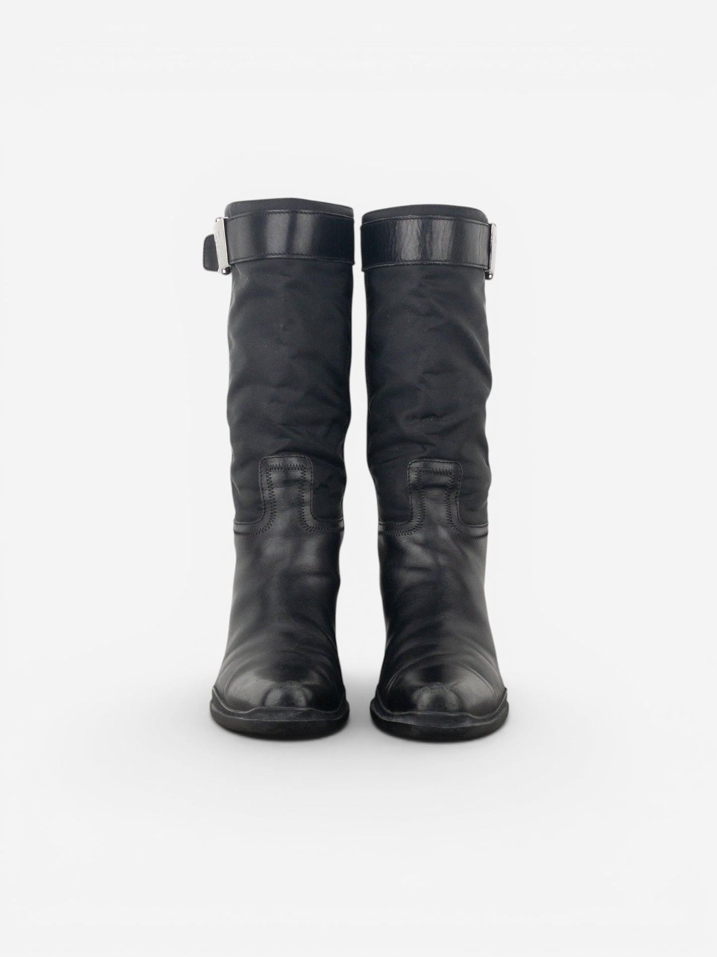 Prada 2000s Hybrid Buckle Cowboy Boots – photo 5