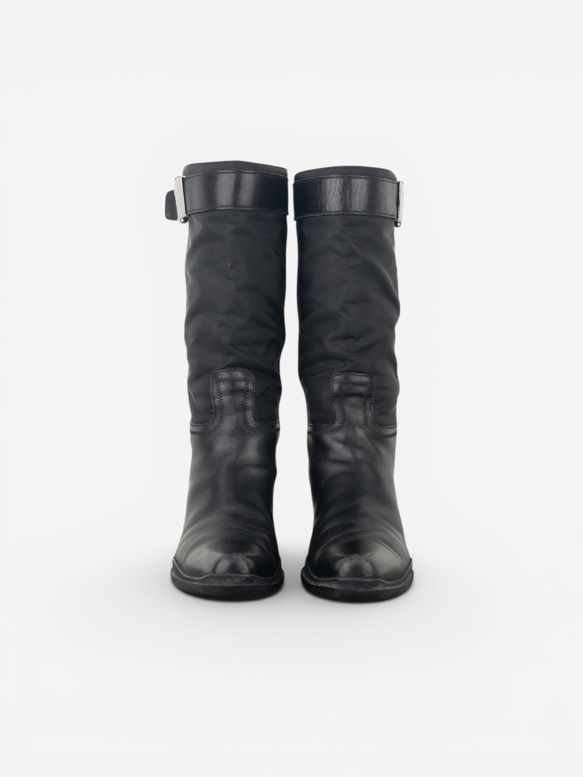 Prada 2000s Hybrid Buckle Cowboy Boots – photo 5
