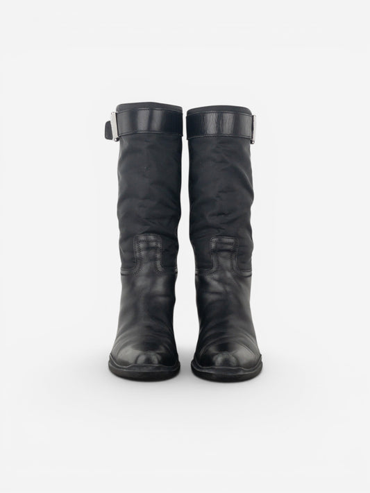 Prada 2000s Hybrid Buckle Cowboy Boots – photo 5