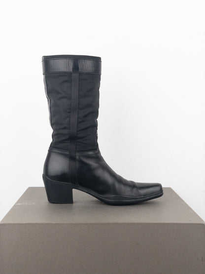 Prada 2000s Hybrid Buckle Cowboy Boots