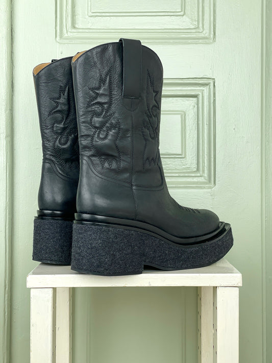 Maison Margiela Platform Cowboy Boots