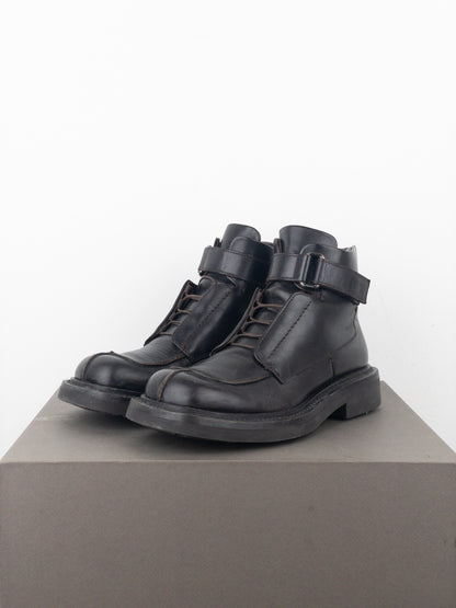 Prada AW99 Square Toe Ankle Combat Boots