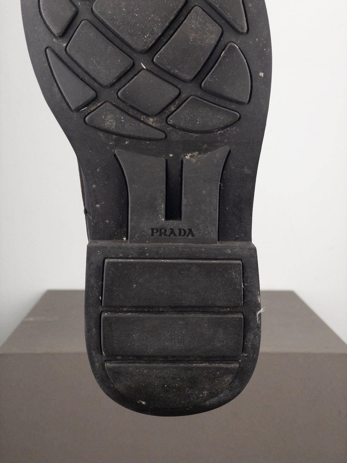 Prada AW99 Square Toe Ankle Combat Boots