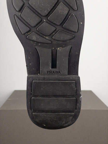 Prada AW99 Square Toe Ankle Combat Boots