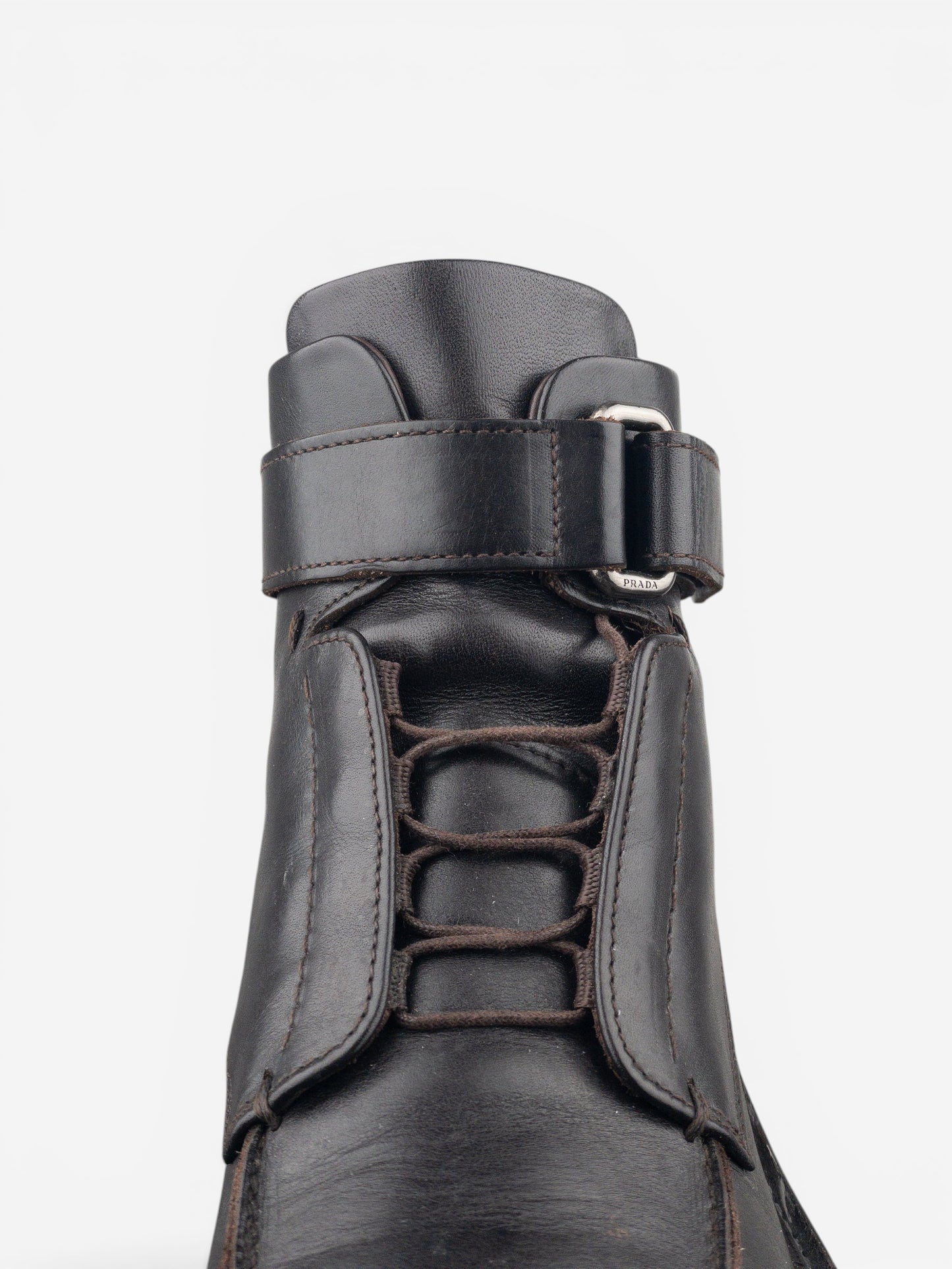 Prada AW99 Square Toe Ankle Combat Boots – photo 10