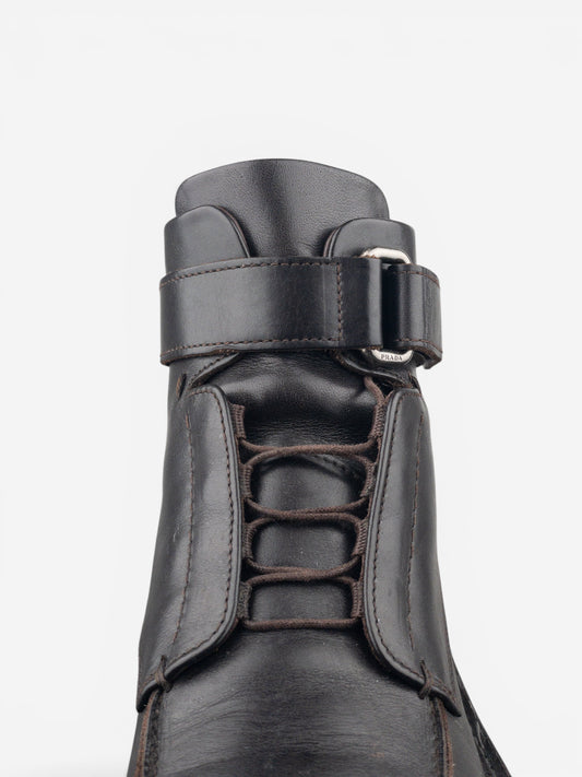 Prada AW99 Square Toe Ankle Combat Boots – photo 10