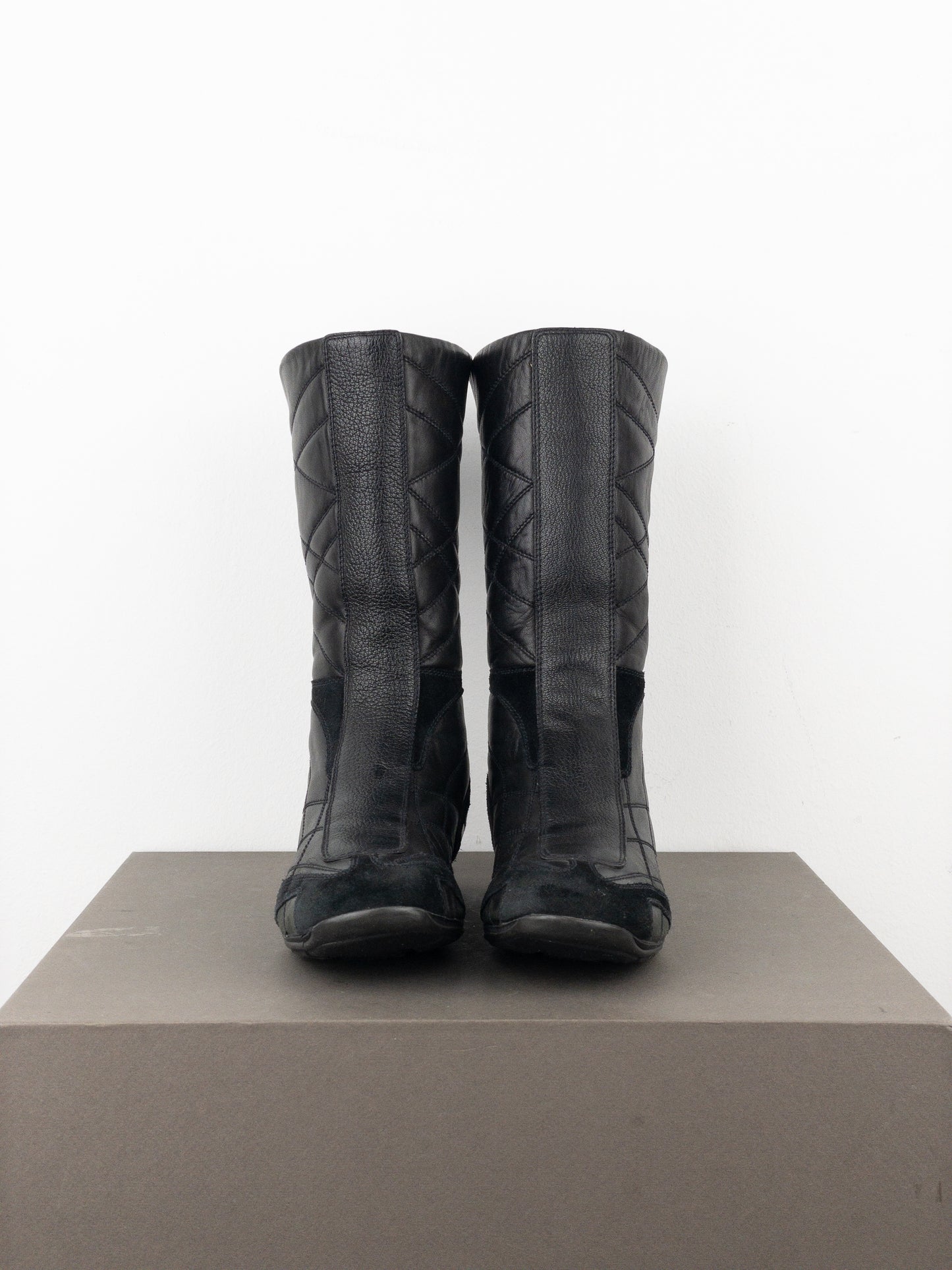 Prada 2000s Mid-Calf Boxing Racing Sneaker Boots