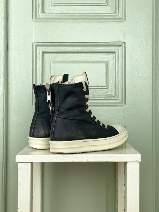 Rick Owens DRKSHDW Waxed Canvas Ramones