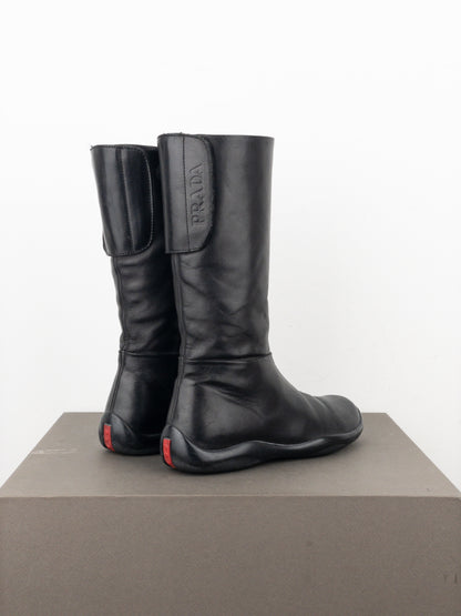 Prada AW99 Knee-High Linea Rossa Sports Boots