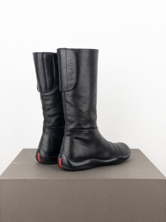 Prada AW99 Knee-High Linea Rossa Sports Boots