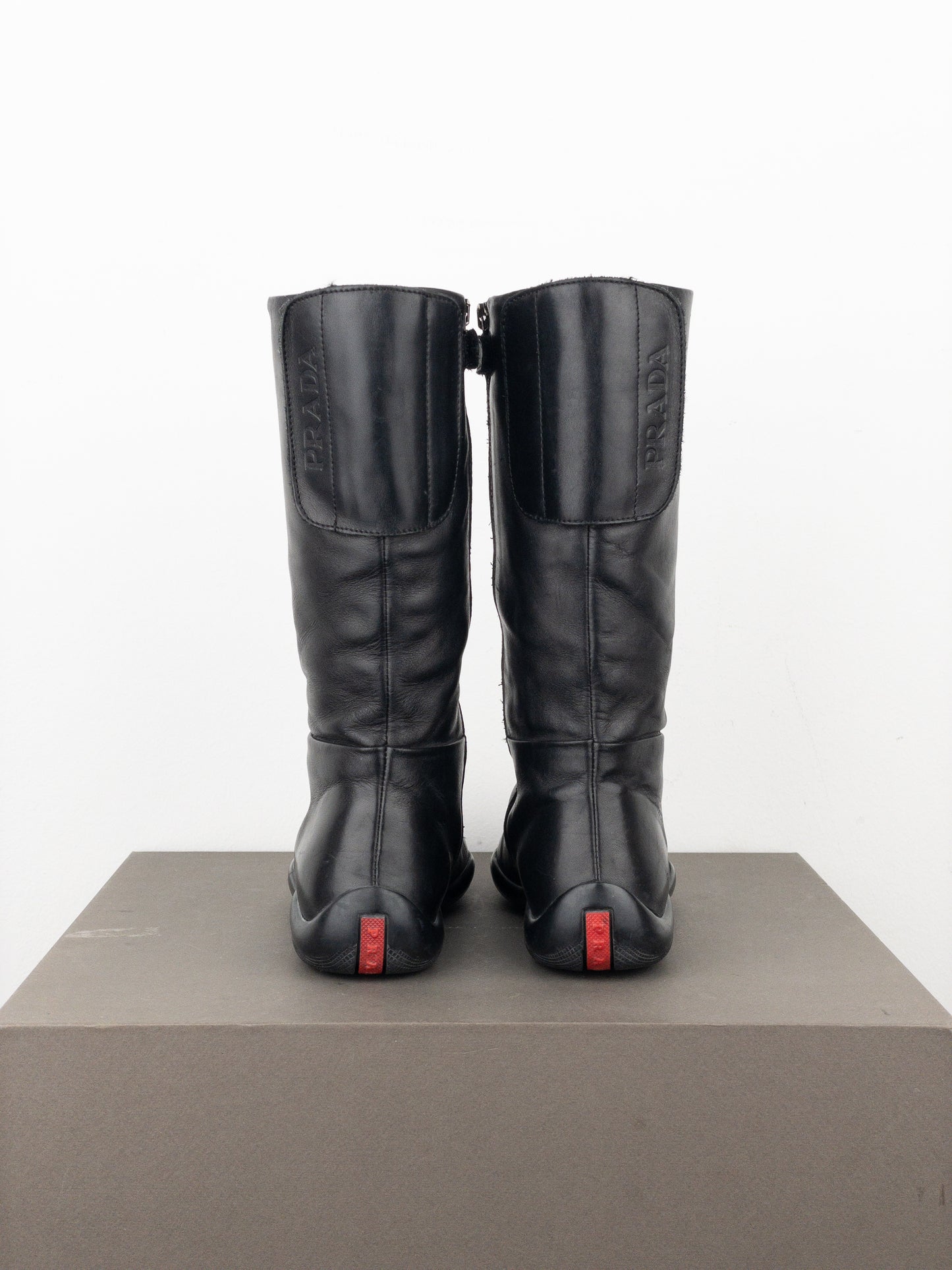 Prada AW99 Knee-High Linea Rossa Sports Boots