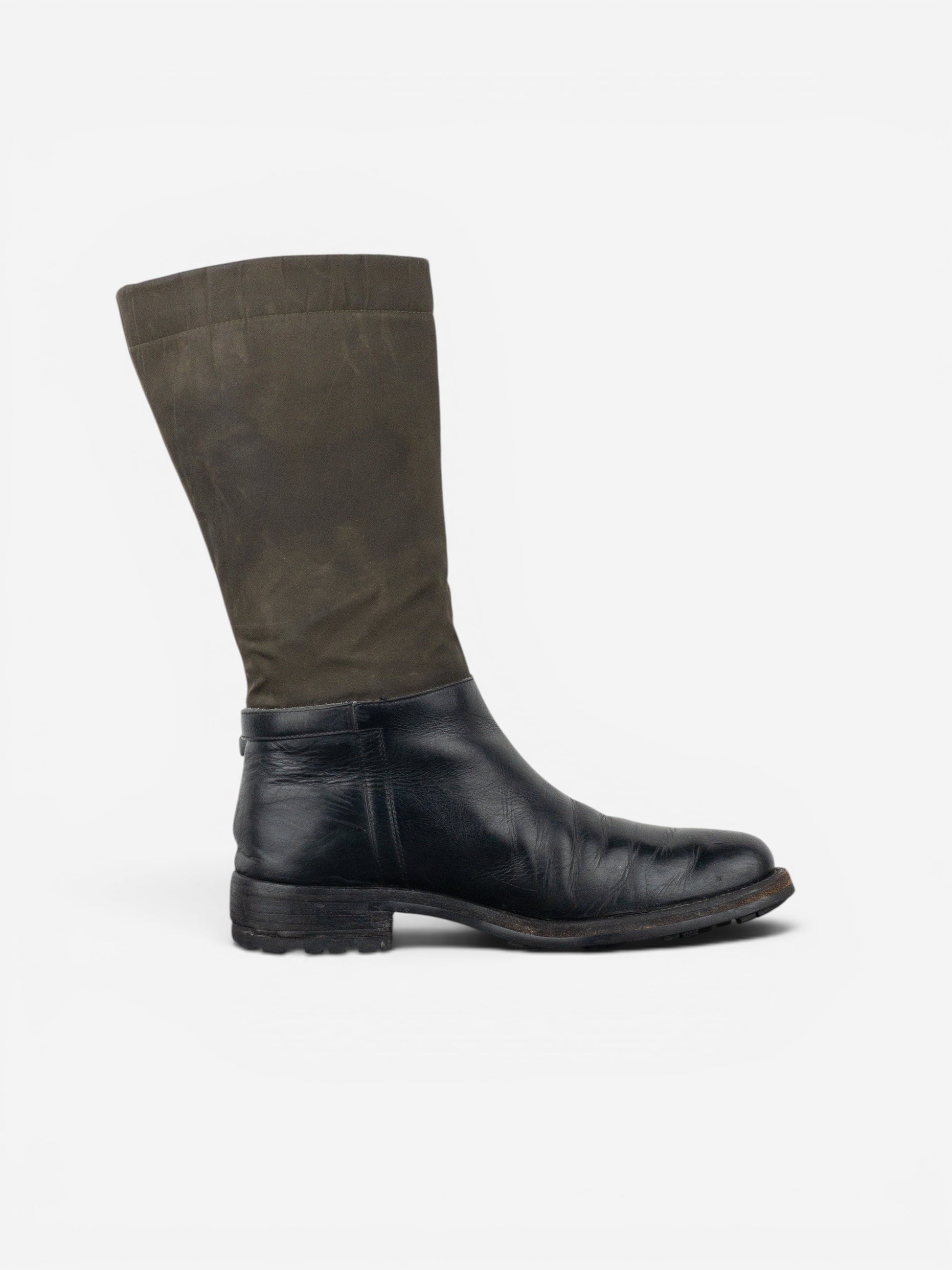 Prada 2000s Mid-Calf Hybrid Buckle Riding Boots – photo 4