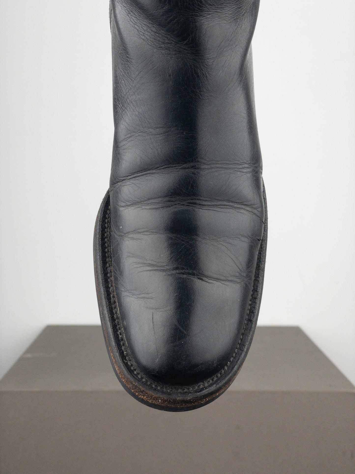 Prada 2000s Mid-Calf Hybrid Buckle Riding Boots