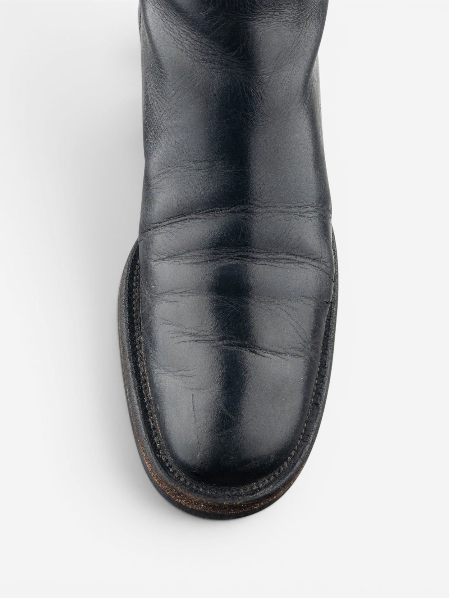 Prada 2000s Mid-Calf Hybrid Buckle Riding Boots – photo 7