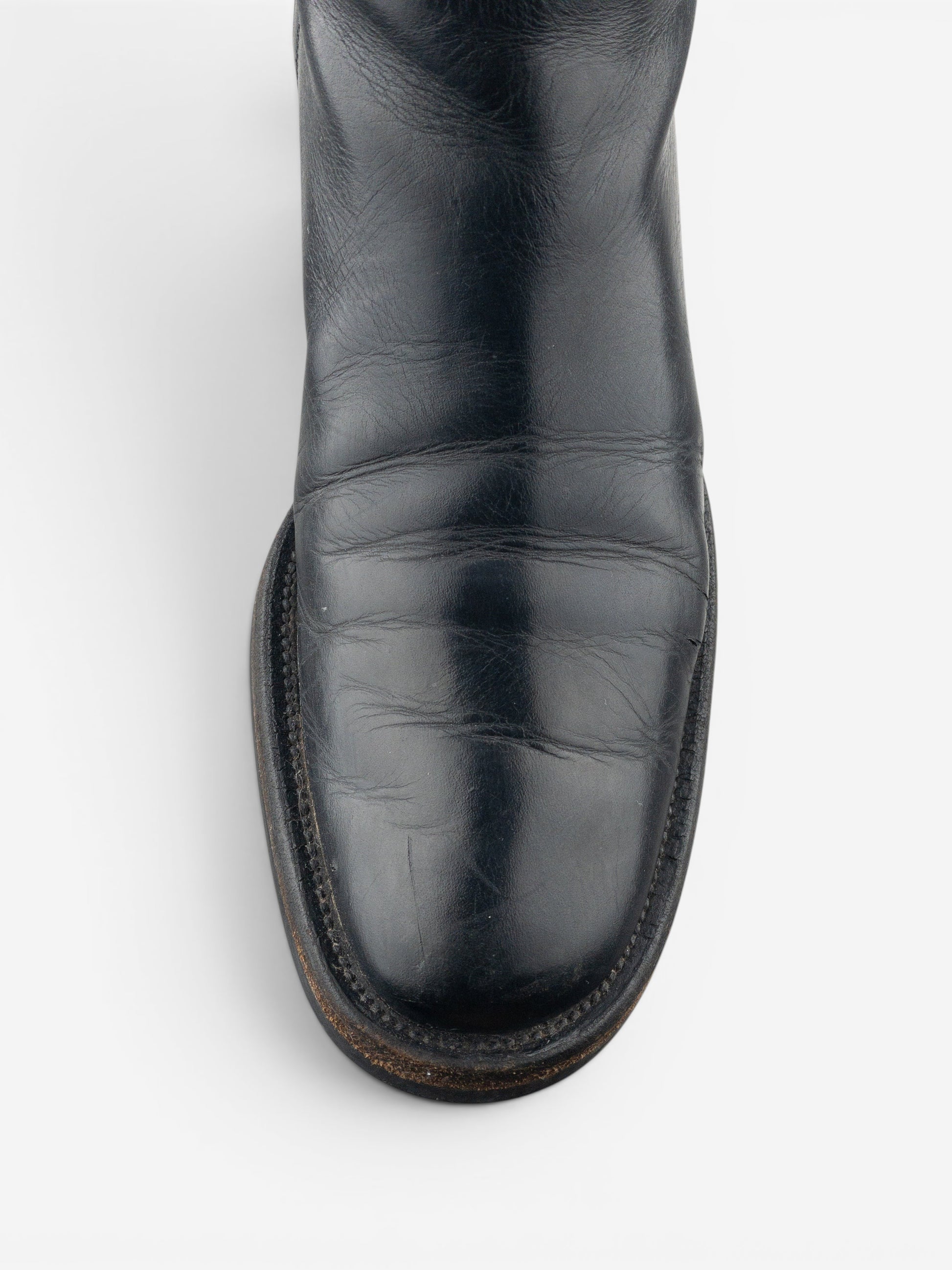 Prada 2000s Mid-Calf Hybrid Buckle Riding Boots – photo 7