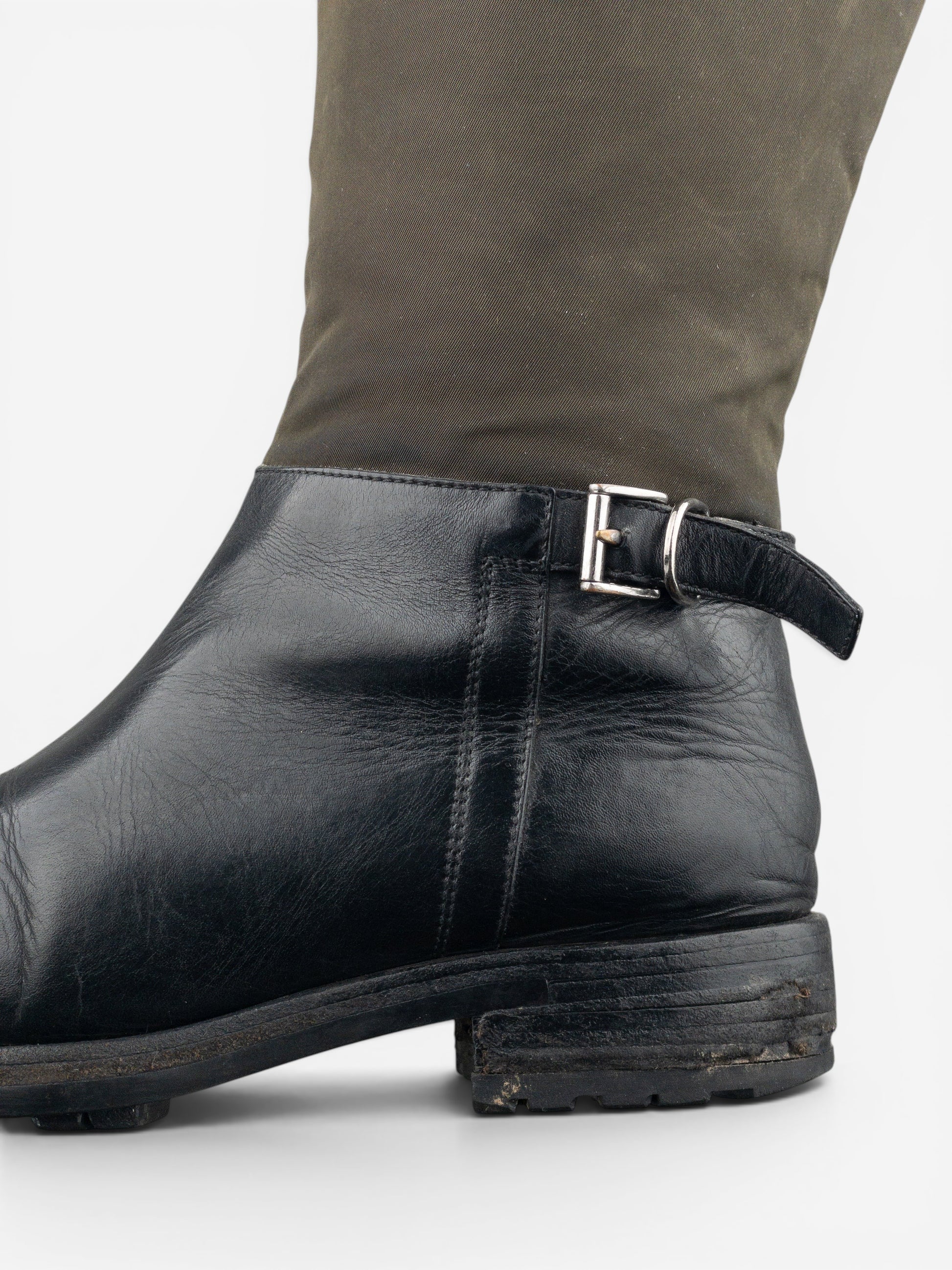 Prada 2000s Mid-Calf Hybrid Buckle Riding Boots – photo 8