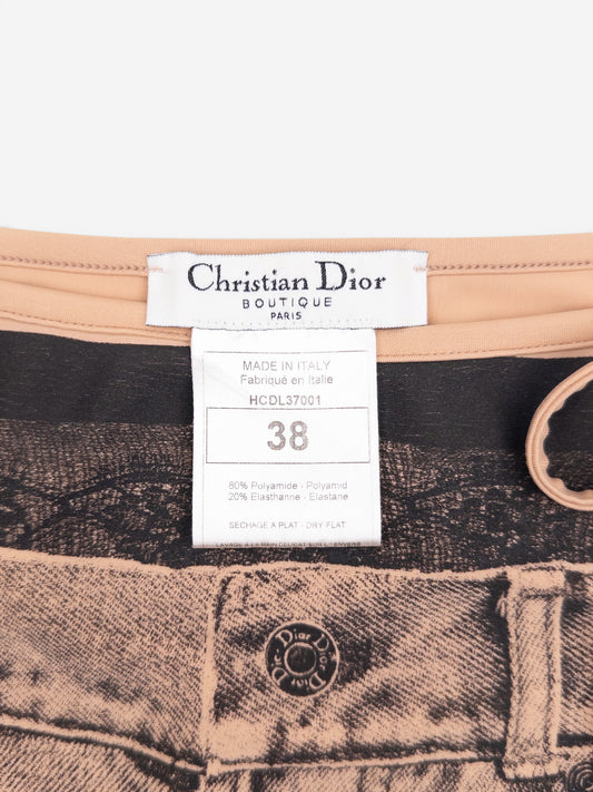 Dior by Galliano SS06 Trompe-l'Oeil Pareo Wrap Mini Skirt – photo 5