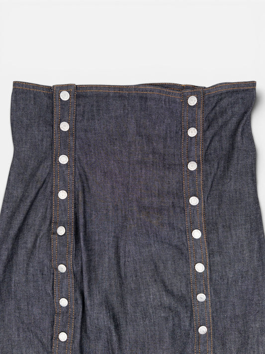 Dolce & Gabbana 2000s Buttoned Denim Maxi Skirt – photo 3